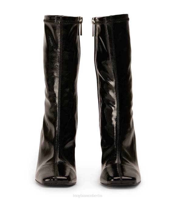 Stiefeletten| de Tony Bianco Frauen Remie Stiefeletten schwarzes Crinkle-Lack 4624499